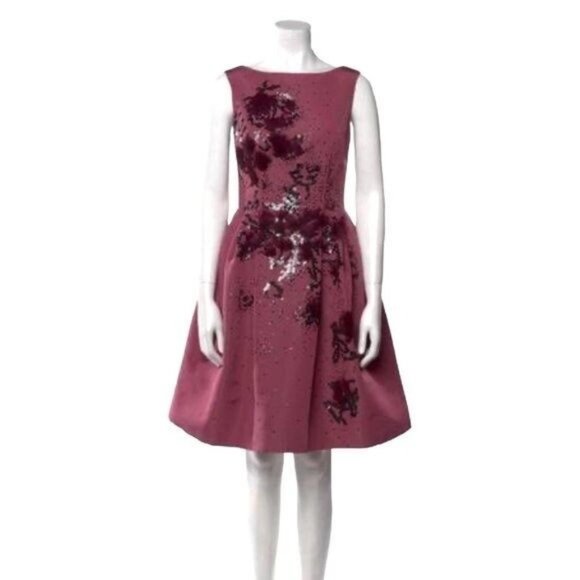 Carolina Herrera Embroidered dress size 4 New - Picture 10 of 14